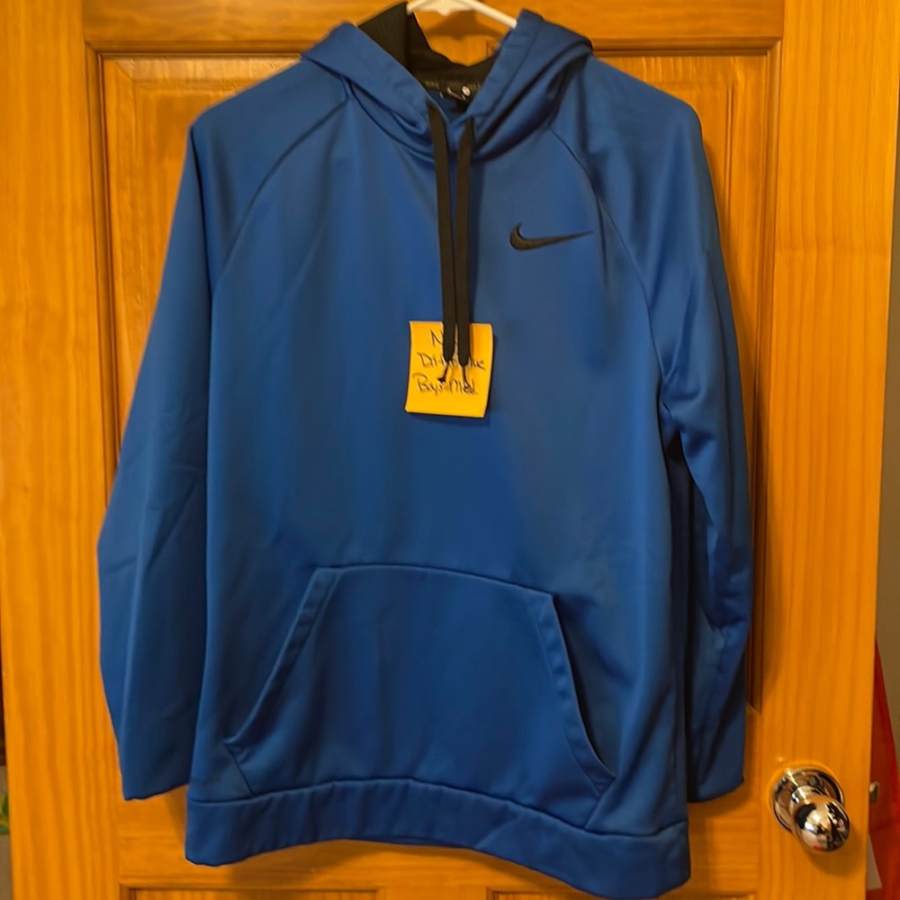 Nike dri-fit size medium blue hoodie